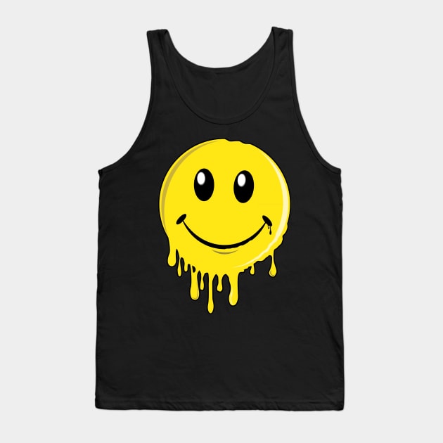 Melting Smiley Tank Top by detective651